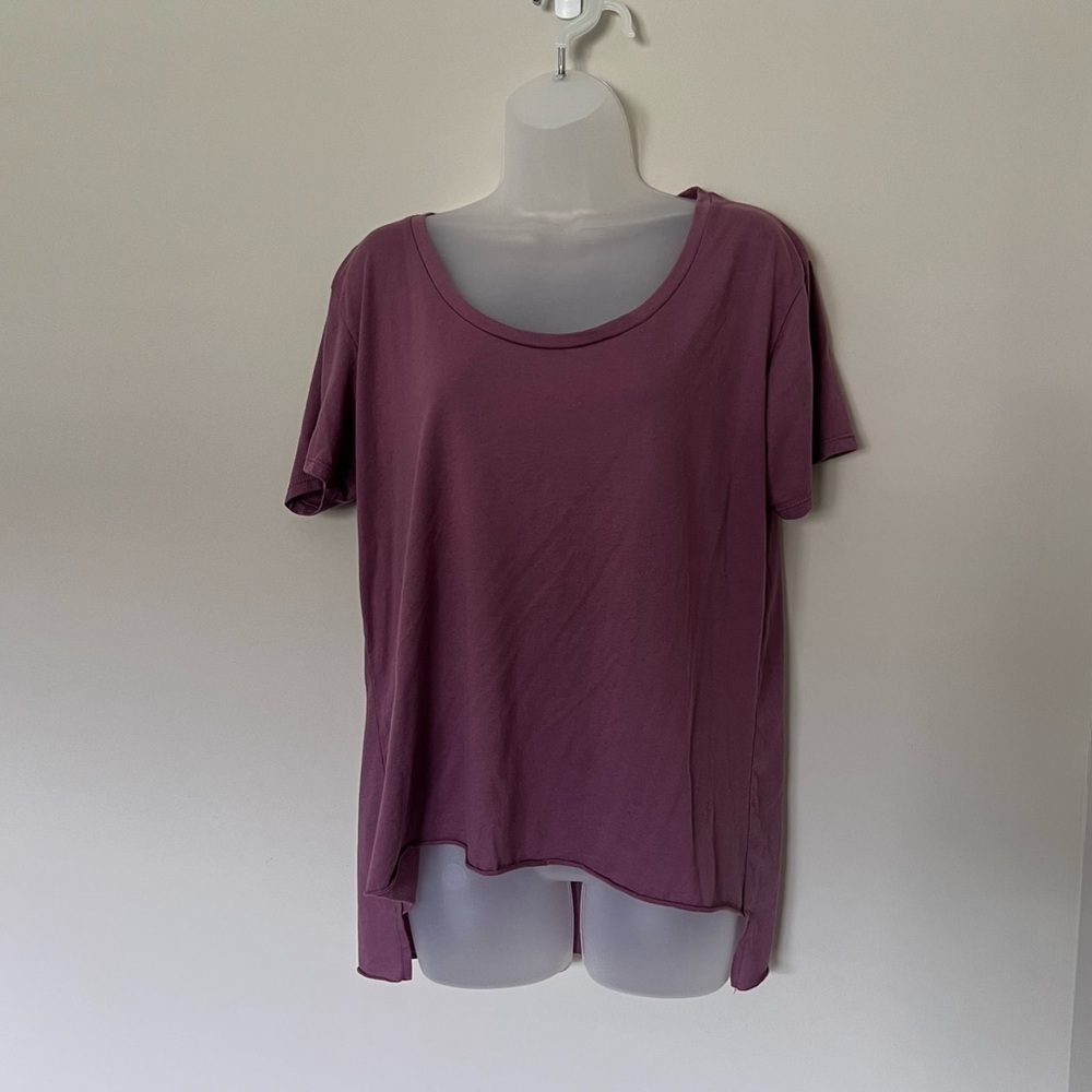 NEXT Level Women's Festival Scoop Neck Tee in wine Color Purple - XL